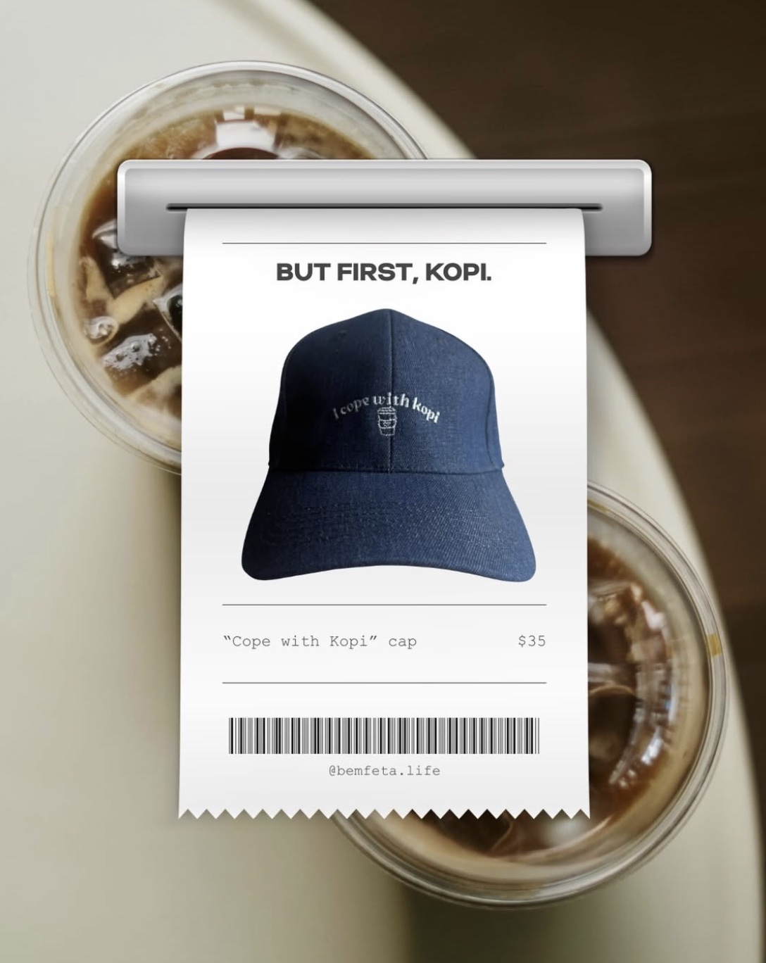 Cope With Kopi Cap